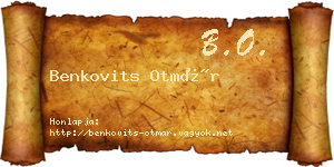 Benkovits Otmár névjegykártya